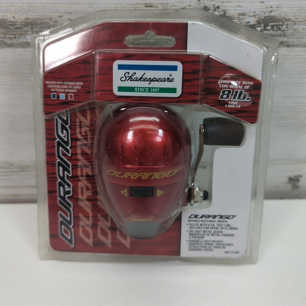 Shakespeare Durango Spincasting Reel SC15E Metallic Red 8lb Line New